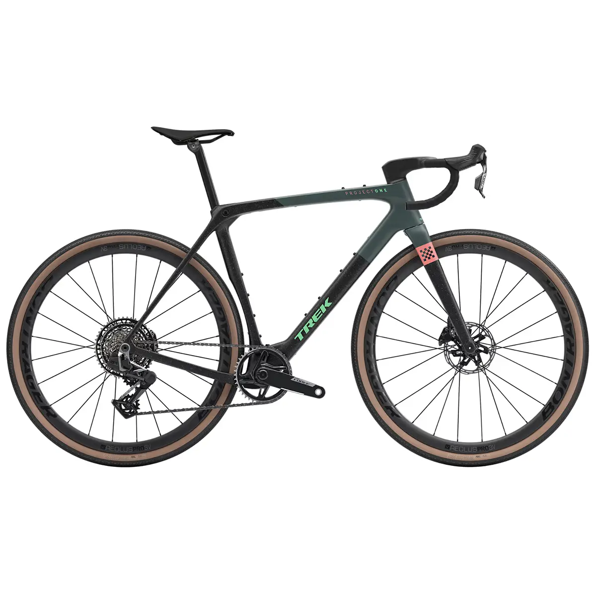 Trek Checkmate SLR 7 AXS gravel bike in Juniper Splatter Trek Checkmate SLR 7 AXS gravel bike in Juniper Splatter
