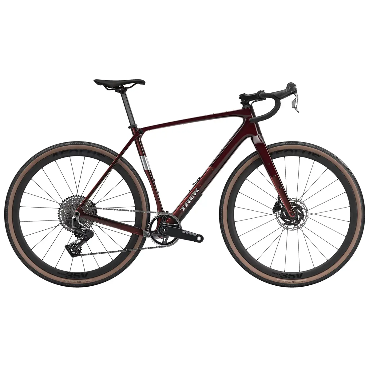 Trek Checkpoint SL 7 AXS Gen 3 gravel bike in Dark Red Trek Checkpoint SL 7 AXS Gen 3 gravel bike in Dark Red