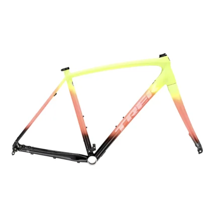 Trek Crockett Disc Frameset in Glowstick to Living Coral Fade