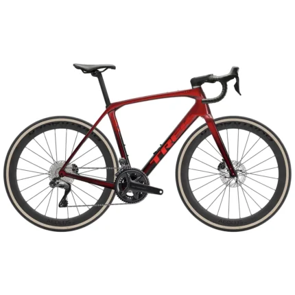 Trek Domane SLR 7 Gen 4 gravel bike in Red Carbon Smoke