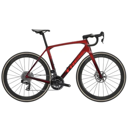 Trek Domane SLR 9 AXS Gen 4 gravel bike in Red Carbon Smoke