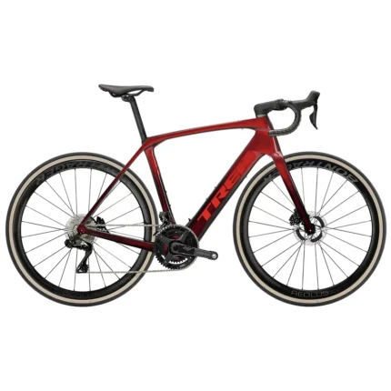 Trek Domane+ SLR 9 in Red Carbon Smoke