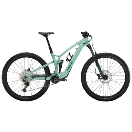 Trek Fuel EXe 5 electric mountain bike in Matte Blue Sage