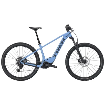 Trek Marlin+ 6 electric mountain bike in Fjord Blue