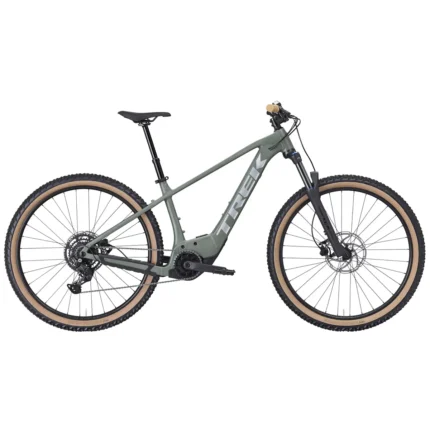 Trek Marlin+ 6 electric mountain bike in Matte Keswick Green