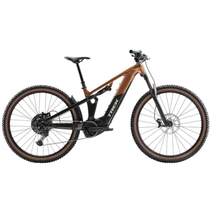 Trek Powerfly FS+ 4 Gen 4 electric mountain bike in Pennyflake