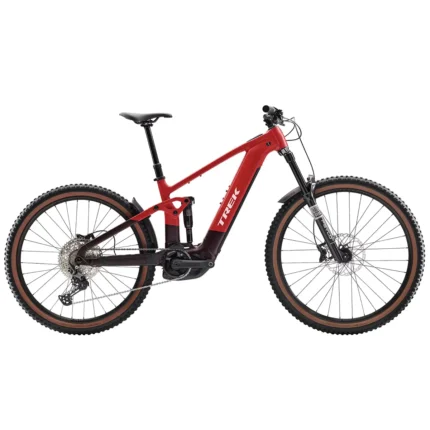 Trek Rail+ 5 Gen 5 electric mountain bike in Viper Red