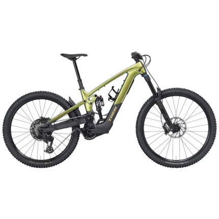 Trek Slash+ 9.7 electric mountain bike in Gloss Chameleon Green