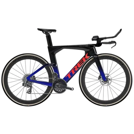Trek Speed Concept SLR 7 AXS triathlon bike in Black to Hex Blue Fade