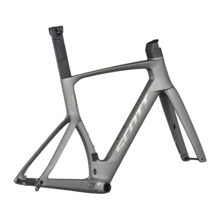 Tungsten grey SCOTT Foil RC frameset with HMX SL carbon fork